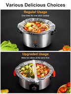 SMARTAKE Slow Cooker Liners, Large Size 13"x 21" Disposable Cooking Bags, Fit 3QT to 8QT for Slow Cooker, Cooking Trays, Suitable for Oval & Round Pots, 15 Liners