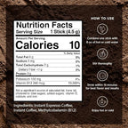VitaCup Extra Shot Instant Coffee Packets with Espresso Shot, “Red Eye” High Caffeine, Bold Dark Roast w/Vitamin B12, Antioxidants, Premium Instant Coffee in Single Serve Sticks, 48 Ct