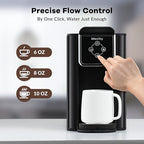 Mecity Coffee Maker 3 in 1 Single Serve Coffee Machine, Compatible with K cup Capsules, Instant Coffee Pot, Tea maker, 6,8,10 Oz Cup, Removable 50 Oz Water Reservoir, 120V 1150W, Dark Grey