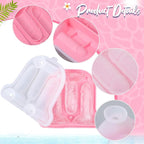 Hoolerry Ice Cube Molds Cube Trays Fun Shapes Silicone Ice Ball Maker with Lid for Whiskey Cocktails Juice Drinks Beverage Crafting Accessories White Elephant Gifting(Pink,Classic Style)