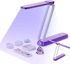 Resiners UV Resin Light, UV Light for Resin Curing, Wireless & Rechargeable Blacklight Ultraviolet LED, 3-in-1 Uses, Foldable UV Lamp, Craft Supplies Tools for Resin Molds, Jewelry Making, Purple