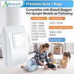 14 Pack Style 7 Vacuum Bags for Bissell Powerforce 1739 1398 3525R 71Y7 Power Glide 3545 35452 for Cleanview 20191 20193 Bagged Pet Upright Vacuums Cleaner, Style 7 Replacement Vacuum Bag, Part #32120