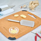Restaurantware-German Standard Fine Handheld Grater, 1 Flat Cheese Grater - Dishwashable, Durable, Stainless Steel, With Handle, Suitable For Chocolate, Nutmeg, Garlic, Lemon, And, More