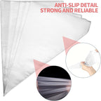 Disposable Piping Bags - 200 pcs 12 inch Pastry Bags, Anti-Burst Tipless Icing Bags for Cake, Cream Frosting, Cupcakes, Pastries and Cookies Decorating