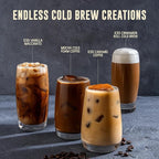 Inspired Coffee Co Mocha Flavored Cold Brew Coffee Coarse Ground Coffee Beans Medium Roast - Low Acid Coffee Smoother Taste - 100% Arabica - 12 oz. Resealable Bag