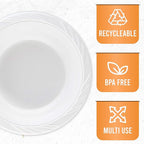 PLASTICPRO 400 Count Disposable 18 ounce White Plastic Soup Bowls