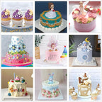 193 Pcs Cake Decorating Kit with Cake Turntable,Cake Leveler,24 Numbered Icing Tips,2 Spatulas,2 Couplers,3 Comb Scrapers,50 Pastry Bags,50 Paper Cupcake Liners,50 Cake Flags
