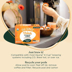 Four Sigmatic Mushroom Coffee K-Cups | Organic Dark Roast Coffee with Lion’s Mane & Yacon | Focus & Immune Support | Vegan & Keto | Sustainable Pods | 48 Count