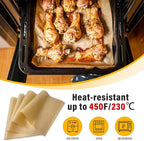 Parchment Paper Sheets for Baking 9-13 IN Precut Non-Stick Parchment Paper Unbleached Baking Sheet Paper for Air Fryer,Baking,Sandwich,Grilling,Steaming,Suitable For Bread Cake Cookies 120p