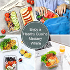VERONES 10 Pack Glass Meal Prep Containers, Airtight Glass Lunch Containers, Stackable Glass Food Storage Containers Set with Lids,Exclusive of BPA,for Microwave, Oven, Freezer & Dishwasher,Grey
