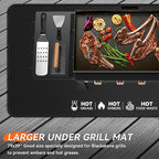 48x30 inches Large Under Grill Mats for Blackstone, Double-Sided Fireproof Outdoor Grill Protective Mat, Oilproof Waterproof BBQ Fire Pit Fireplace Mat