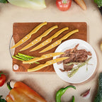 ZHANG XIAO QUAN SINCE 1628 15Pcs Knife Set with White Block, High Carbon Stainless Steel Kitchen Knife Set, Sharp and Durable, Hundreds of Years of Masterful(Golden)