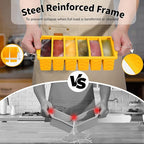 2-Pack Silicone Freezer Trays with Lid, 2 Large 2-Cup(500ml) & 6 Small 1/2-Cup(125ml) Soup Freezer Container Molds, Ice Cube Tray For Meal Prep & Freezing Soup, Stews, Sauces, Oven & Dishwasher-Safe