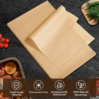 Parchment Paper Sheets, 9x13 In 120PCS Non-Stick Parchment Paper for Baking, Baking Enthusiasts, Withstands Temperatures up to 450°F, 100% Natural Wood Pulp
