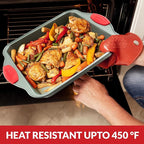 Boxiki Kitchen Non-Stick Steel 8x8 Square Baking Pan Durable, Convenient, and Premium Quality Non-Stick Baking Mold Bakeware.