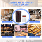 Restaurant Buzzer System, 10 Coaster Beeper Pager System with Buzzer, Customer Queue Pagers Set with Vibration, Flashing and Buzzer, for Food Truck, Church, Nursery