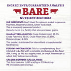 Wellness Bowl Boosters Bare, Dog Food Topper for Small, Medium, & Large Breeds, Grain Free, Natural, Freeze Dried, Beef, 4 Ounce Bag (Pack of 1)