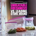 Ziploc Gallon Food Storage Bags, 140ct Total, Stand-Up Bottom, Easy to Fill, 30 Count (Pack of 4) (Packaging May Vary)