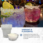 Snowy River Clear, Cocktail & Margarita Sugar Rimmer - Vibrant Naturally Colored Sugar for Cocktail Rimming, Baking & Decorating, Medium Crystal - 80oz
