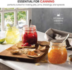 Bormioli Rocco Quattro Stagioni set of 4 Clear Airtight Mason Jars, 8.5 Oz. Made from BPA Free Durable Glass, Made In Italy.