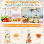 WICHEMI Commercial Chopper Vegetable Cutter Fruit Dicer Commercial Onion Chopper Professional Food Dicer Heavy Duty Stainless Steel Cutter for French Fry Tomato Potato Peppers Mushrooms (3/8")