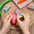6Pcs Mini Cheese Grater, Stainless Steel Professional Box Grater Efficient Kitchen Small Gadget for Grating Garlic Ginger Vegetable Chocolate Parmesan