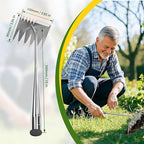 2025 Upgraded Weed Puller Tool, 6-Tooth Manganese Steel Manual Weeders, Portable Garden Weed Remover Tools for Vegetable Gardening Backyard Farm Planting & Weeding