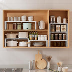 Metal Stackable Expandable Storage Shelf - Multi-Functional Home Storage Shelf, Suitable for Kitchen, Cabinet，Bathroom, Office, Garage, etc.（3PACKS/White/Large