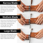 Rolling Knife Sharpener For Fine & Sharp Knife Sharpening | Professional & Pocket Knife Sharpener With Diamond & Ceramic Discs | 15 & 20 Degree Magnetic Angle (Brown)