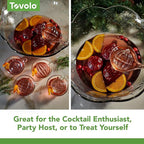 Tovolo Christmas Ornament Ice Molds, Odor and BPA Free - Dishwasher Safe, Set of 4, Ornament