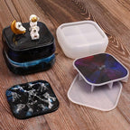Moukiween Large Storage Box Molds with Lid, Resin Jar Mold, Silicone Box Mold for Storage Jewelry Epoxy Casting DIY Crafts