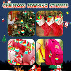 Christmas Pop Fidget Toys Bulk Its Christmas Party Favors for Kids 30 Pack Mini Pop Keychain It Stocking Stuffers for Kids Goodie Bag Stuffers Fidgets for Classroom Prizes Student Birthday Party Gifts