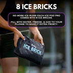 Frosty Ice Pod Pro Cold Plunge - Inflatable Ice Tub for Cold Water Therapy - Pro Grade Cold Plunge Ice Pod with Water Chiller Compatibility - The Ice Pod Cold Plunge Tub for Ice Bath and Ice Plunge