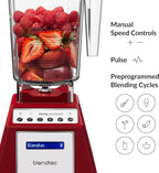 Blendtec Total Classic Original Blender - WildSide+ Jar (90 oz) - Professional-Grade Power - 6 Pre-programmed Cycles - 10-speeds - Red