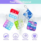 Pop Fidget Toys Bulk Its Party Favors for Kids 4-8 8-12 30 Pack Mini Pop Keychain It Christmas Stocking Stuffers for Kids Toy Fidgets for Classroom Prizes Student Gifts Birthday Goodie Bag Stuffers