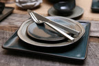 FORTESSA Arezzo 18/10 Stainless Steel Flatware, 20 Piece Place Setting With Table Knives, Forks and Spoons (Service For 4), Dishwasher Safe, Brushed