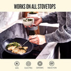 Alva Energy Nonstick Ceramic Fish Pan 13.7" - Lightweight, Easy to Clean and Made without PFAS, PFOA & PTFE - Induction and All Stovetop Compatible with Even Heat Distribution