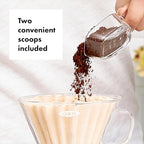 OXO Good Grips Airtight POP Container | Pistachio | Push Button Seal | For Sugar & Flour | 3 Containers with Mini Scoops, Pack of 2