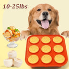 9-Cavity Silicone Frozen Dog Treat Mold for Woof Pupsicle & Power Chewer Pupsicle Small 10-25lbs,Reusable Frozen Dog Treat Tray Mold for Pupsicle Toy