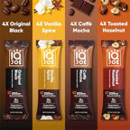 IQJOE Mushroom Instant Coffee - 4-in-1 Formula for Focus, Clarity, Mood, and Energy - Lion’s Mane, Magnesium L-Threonate, Antioxidants, Adaptogens, Sugar Free, Keto, Vegan - 16 Count Variety Pack