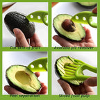 Avocado Slicer Tool 3 in 1, Avocado Pit Remover Kitchen Gadgets, Avocado Corer Tool, Fruit & Avocado Peeler Tools (Sky Blue)