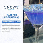 Snowy River Blue Dream, Cocktail & Margarita Sugar Rimmer - Vibrant Naturally Colored Sugar for Cocktail Rimming, Baking & Decorating, Medium Crystal - 4oz