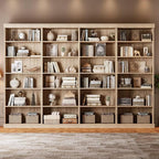 70.8" Tall Brown Bookshelf, Farmhouse Modular Bookcase with 6-Tier Adjustable Shelves, Large Storage Cabinet for Home Office, Living Room