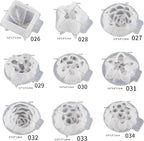 34 Pack Flower Succulent Candle Mold Resin Casting Silicone Molds for Home Decor & Candle Making Wave Spiral Mold