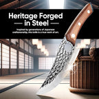 Matsato Chef Knife - Perfect Kitchen Knive for Cooking, Chopping. Japanese Steel Knife for Home, BBQ. For Balance & Control, 6.3 Inch