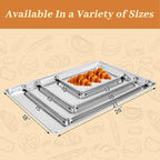 6 Pack Large Size Baking Sheet Pans, Aluminum Commercial Cookie Sheets Non-Stick, 21"x15"