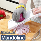 Dowellife Comfortable ANSI A9 Cut Resistant Glove Food Grade, Mesh Metal Kithcen Glove for Chef Oyster Shucking Mandoline Knife Butcher Meat Cutting(Large-3 Pcs)
