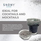 Snowy River Silver, Cocktail & Margarita Sugar Rimmer - Vibrant Color Glass Rimming Sugar with Medium Crystal Texture - 8oz