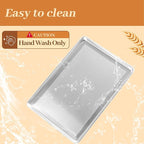 6 Pack Full Size Baking Sheet Pans Perforated, Aluminum Commercial Cookie Sheets Non-Stick, 26"x18"