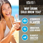 Tiesta Tea - Cherry Punch Cold Brew, Loose Leaf, Sweet Cherry Herbal Tea, Premium Iced, Non-Caffeinated Cold Brew Packets, Makes 64 oz of Pitcher Per Bag (Pack of 10)